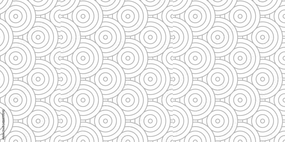 Overlapping Pattern Minimal diamond geometric waves spiral and abstract circle wave line. gray and white seamless tile stripe geometric create retro square line backdrop white pattern background. Overlapping Pattern Minimal diamond geometric waves spiral and abstract circle wave line. gray and white seamless tile stripe geometric create retro square line backdrop white pattern background.