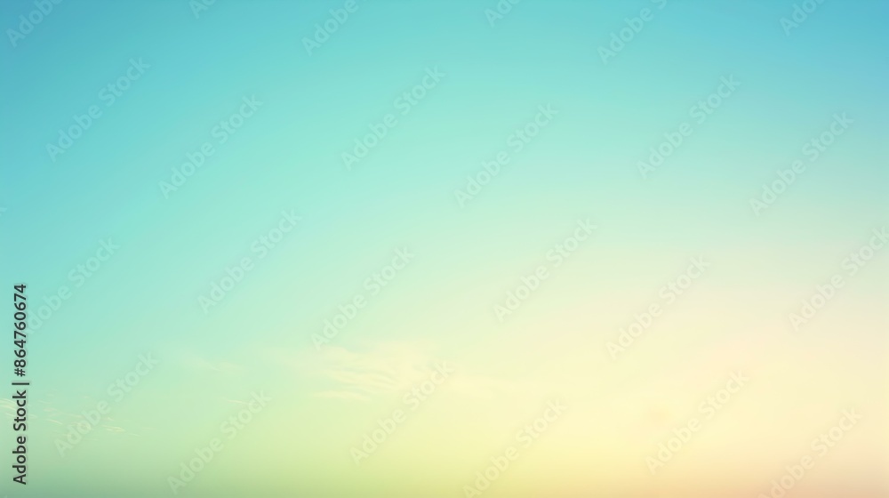 Naklejka premium Gradient light blue to olive abstract banner