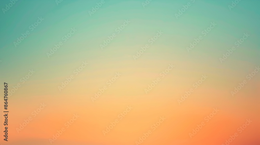 Fototapeta premium Gradient light orange to teal abstract background