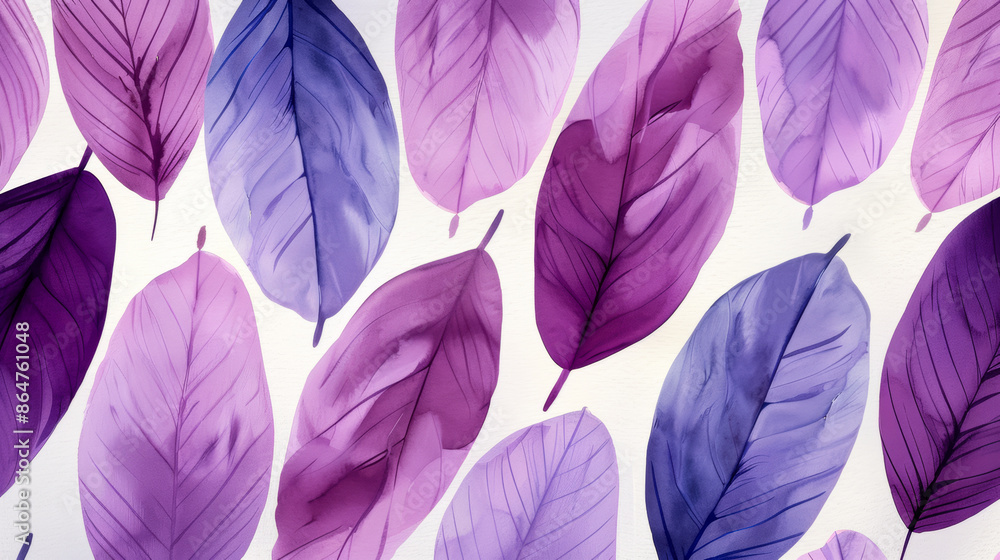 Watercolor illustration of a dreamlike feather pattern with gentle purples and sparkling silvers bright simple watercolour background Watercolor illustration of a dreamlike feather pattern with gentle purples and sparkling silvers bright simple watercolour background