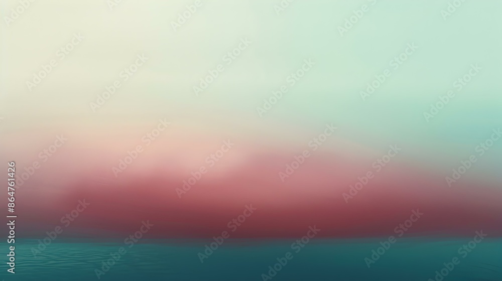 Obraz premium Gradient light teal to maroon abstract effect