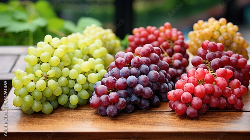 grapes on the table