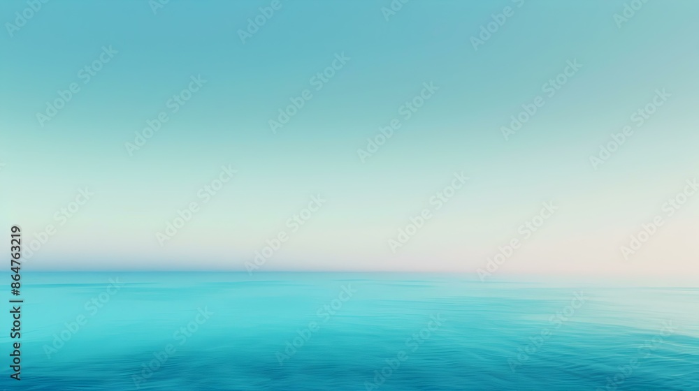 Obraz premium Gradient light indigo to turquoise abstract background