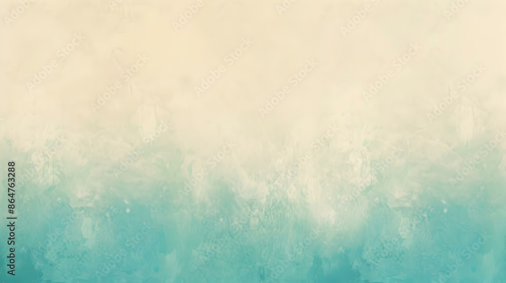 Fototapeta premium Gradient light ivory to turquoise abstract effect