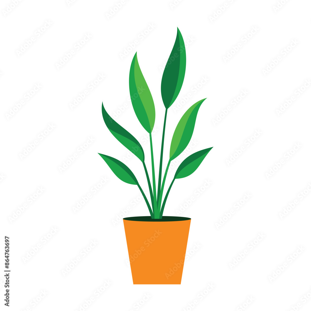 Home plant icon illustration Home plant icon illustration