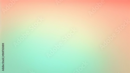 Gradient light mint to tomato abstract effect