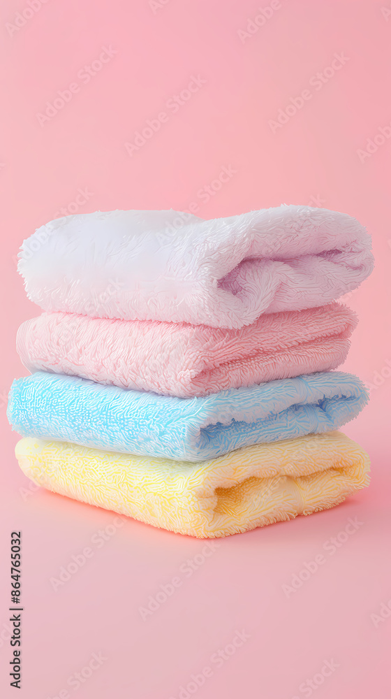 Stacked in towels Stacked in towels