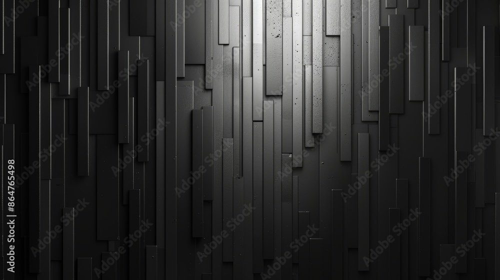 Abstract black and white textured background with vertical lines and a spotlight. Abstract black and white textured background with vertical lines and a spotlight.