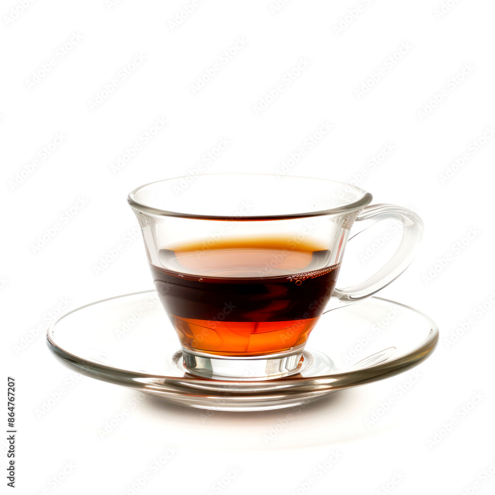 a cup of tea on the plate a cup of tea on the plate