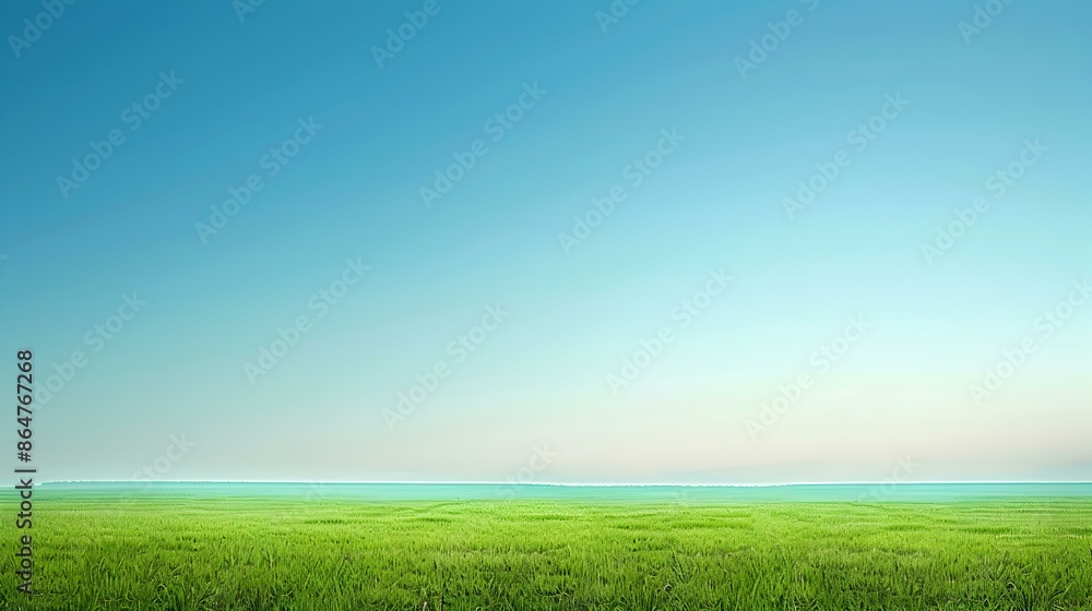 green field and blue sky green field and blue sky