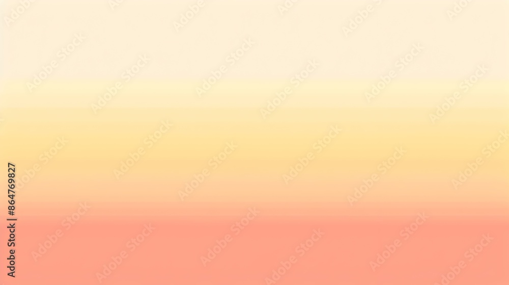 Fototapeta premium Gradient light pale golden to papaya abstract effect