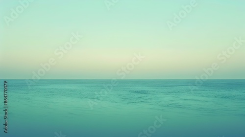 Gradient light sea green to slate abstract banner © Yelena