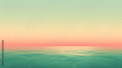 Gradient light sea green to tomato abstract effect