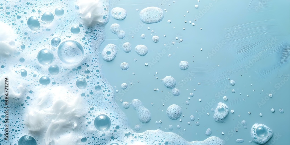 Bubble Bath White foam bubbles in a pastel blue bathtub. Concept Bubbles, Bath, White foam, Pastel blue, Bathtub Bubble Bath White foam bubbles in a pastel blue bathtub. Concept Bubbles, Bath, White foam, Pastel blue, Bathtub