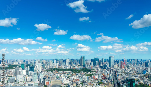 東京風景　渋谷から望む都心方面