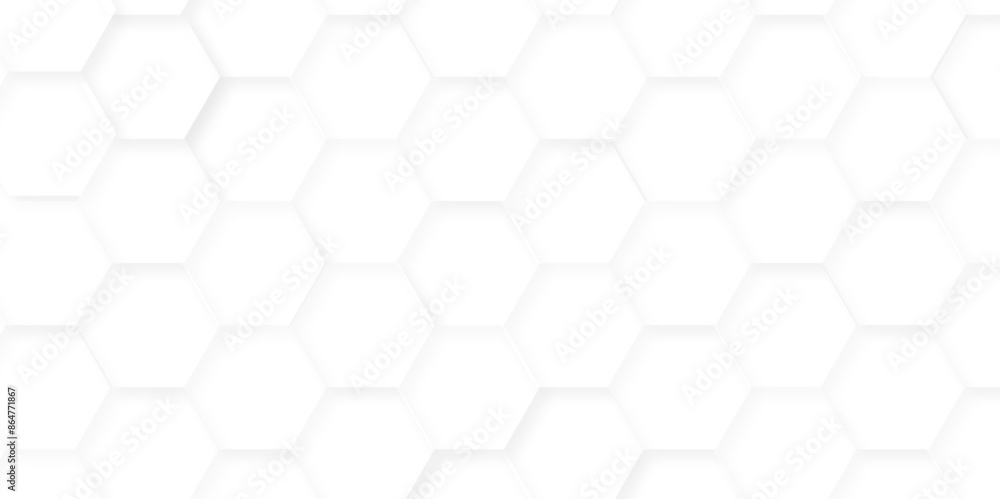 Abstract background with hexagonal hexagon polygonal pattern background vector. seamless bright white abstract grid honeycomb background.
Abstract background with hexagonal hexagon polygonal pattern background vector. seamless bright white abstract grid honeycomb background.