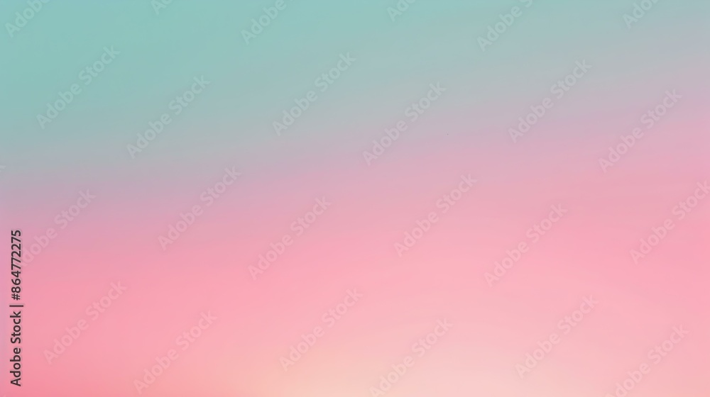 Gradient light aqua to deep pink abstract effect