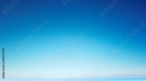 Gradient light aqua to deep sky abstract banner