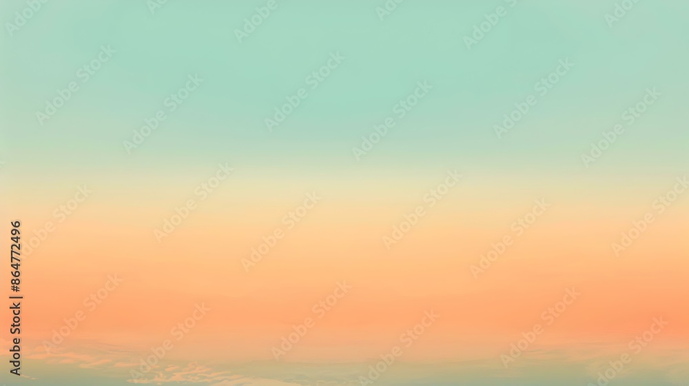 Obraz premium Gradient light aquamarine to dark orange abstract effect