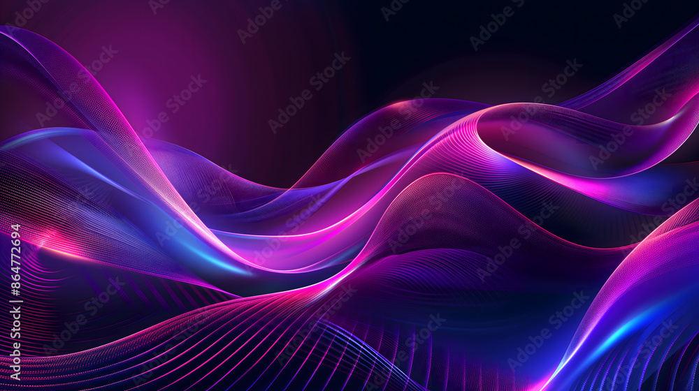 Abstract background with glowing neon lines and light
Abstract background with glowing neon lines and light
