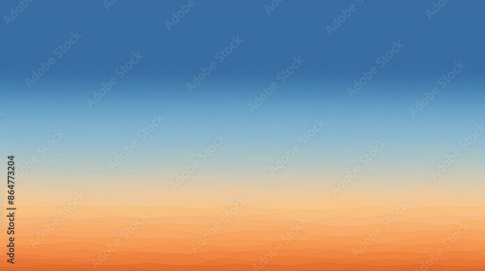 Fototapeta premium Gradient light cornflower blue to orange abstract background