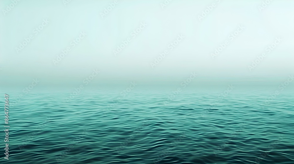 Obraz premium Gradient light sea green to deep abstract background
