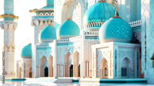 closeup beautiful mosque photo