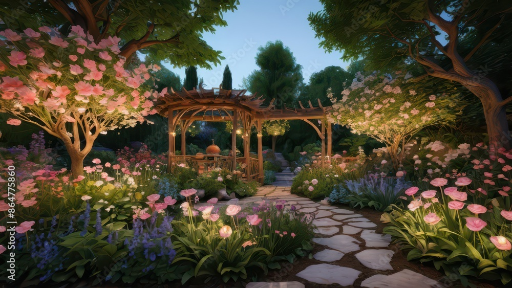 Enchanted Garden Path.