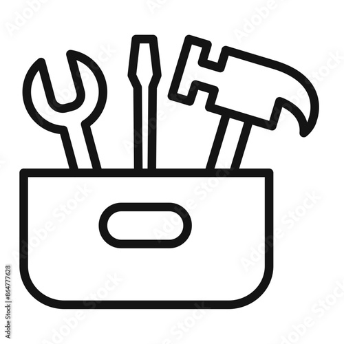 Handy Toolbox Icon for Technical Support and DIY Enthusiasts
