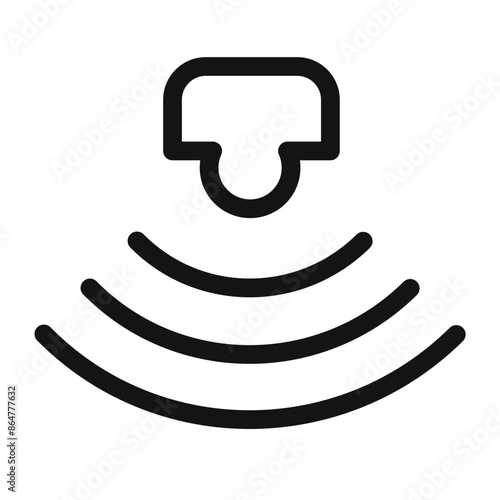 Smart Home Sensor Icon for IoT Applications and Home Security Systems