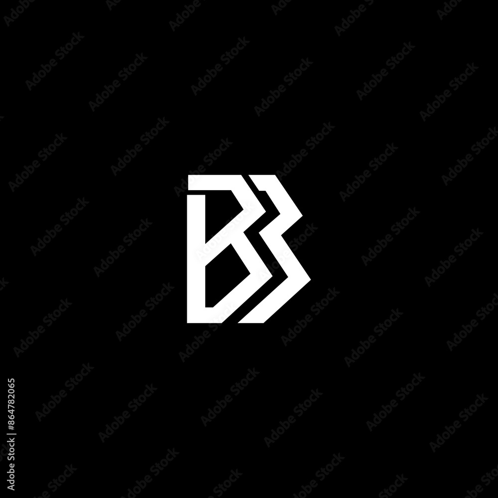 Abstract letter BB logo. This logo icon incorporate with abstract shape in the creative way. It look like letter B and B. Abstract letter BB logo. This logo icon incorporate with abstract shape in the creative way. It look like letter B and B.