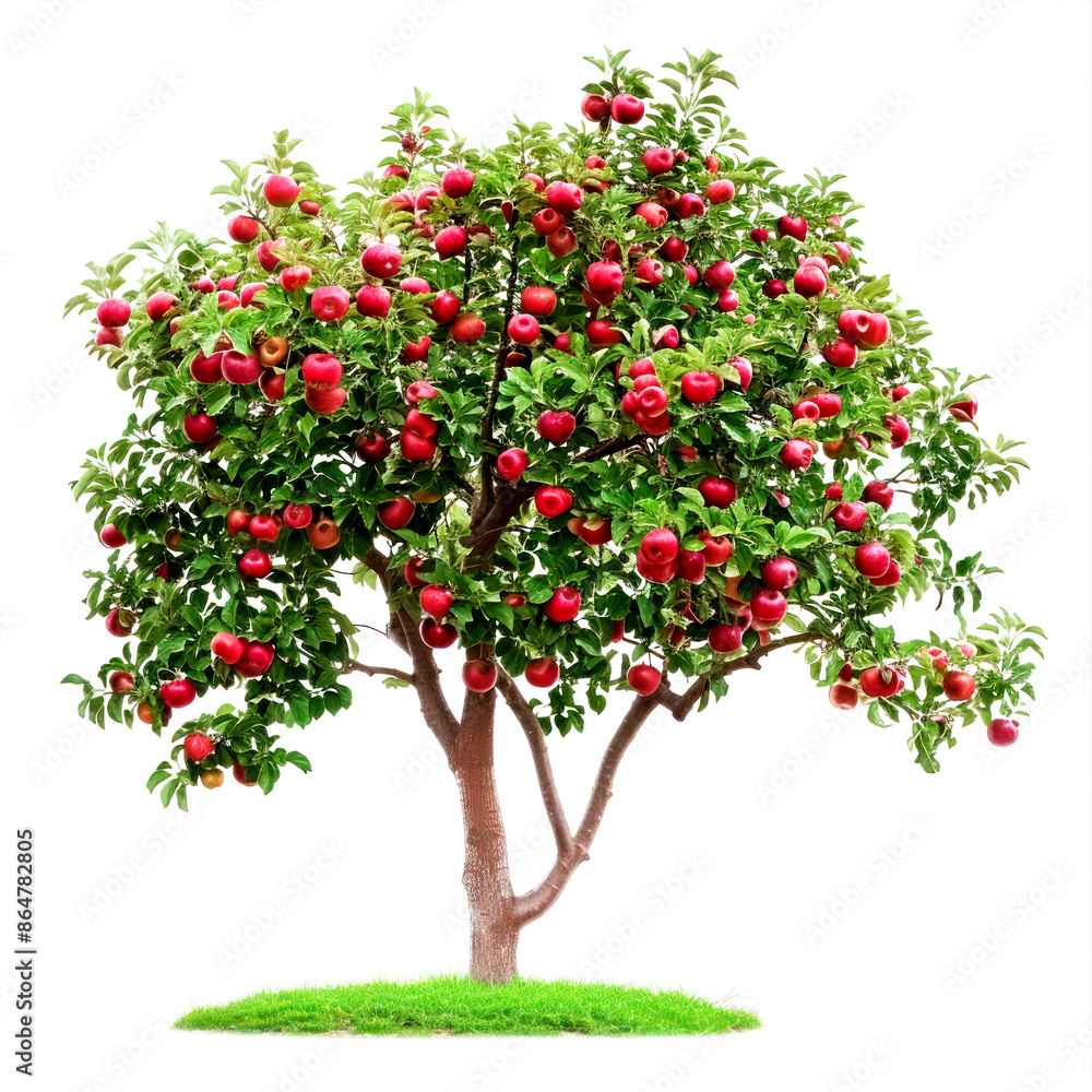 tree of apple isolated on white background tree of apple isolated on white background
