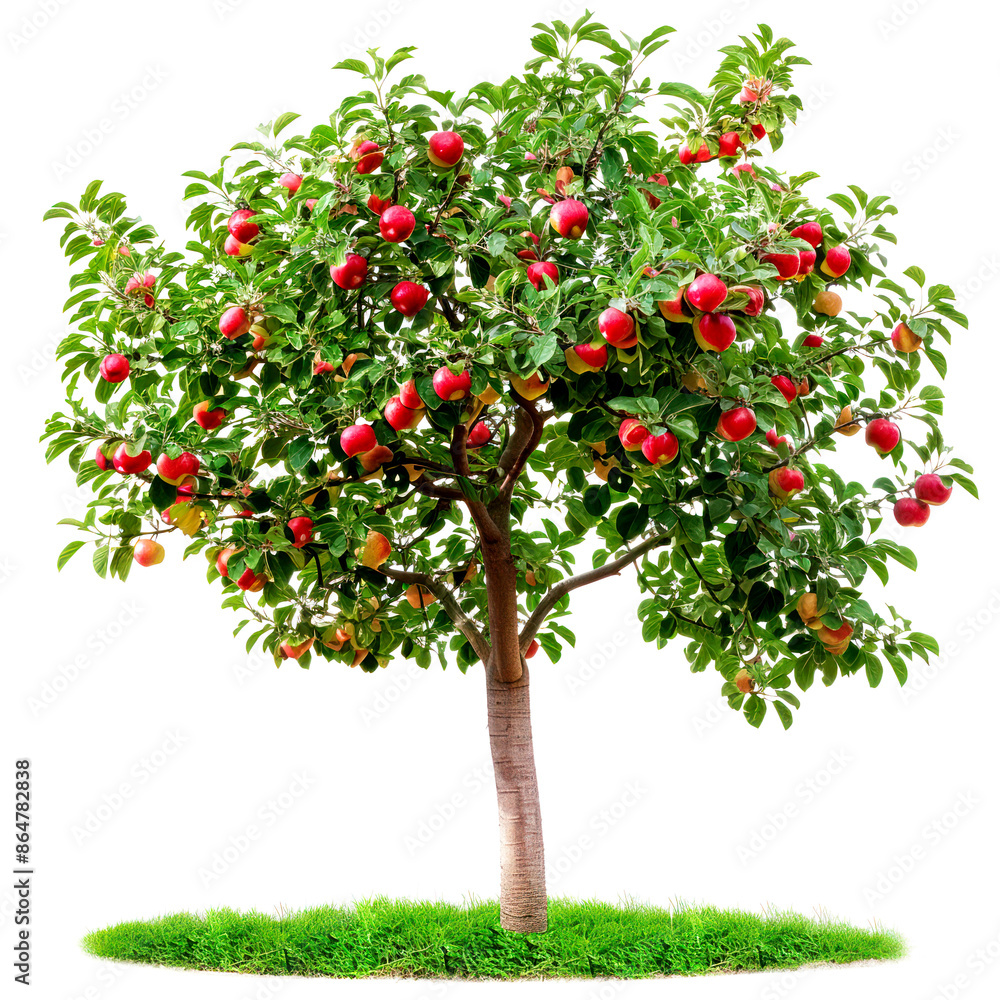tree of apple isolated on white background tree of apple isolated on white background