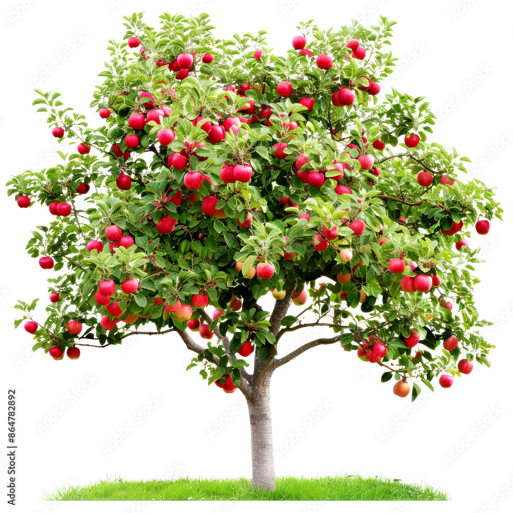 tree of apple isolated on white background tree of apple isolated on white background