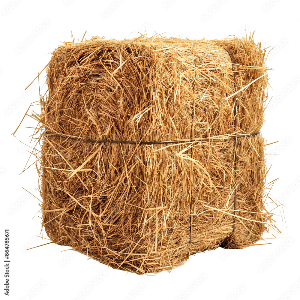 pile of hay isolated on transparent white background, clipping path pile of hay isolated on transparent white background, clipping path