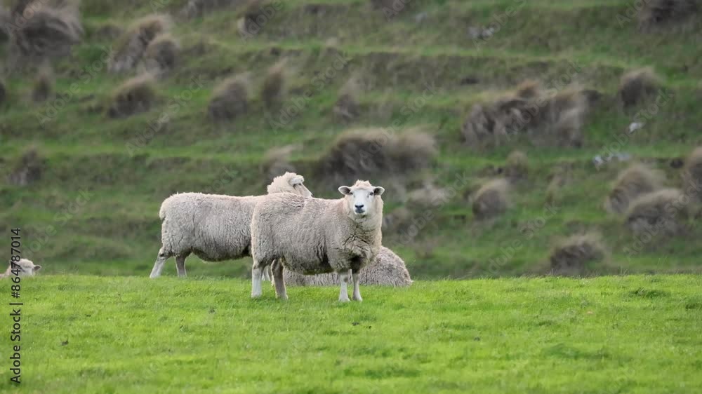 Sheep Grazing in Melbourne Field Sheep Grazing in Melbourne Field
