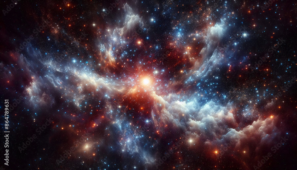 Naklejka premium nebula forming