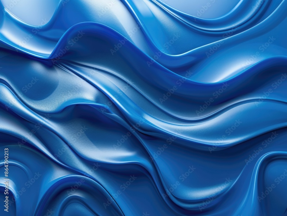 The image is a blue wave with a lot of detail. The blue color is very vibrant and the wave looks very realistic. Scene is calm and peaceful, as if the wave is gently rolling onto the shore The image is a blue wave with a lot of detail. The blue color is very vibrant and the wave looks very realistic. Scene is calm and peaceful, as if the wave is gently rolling onto the shore