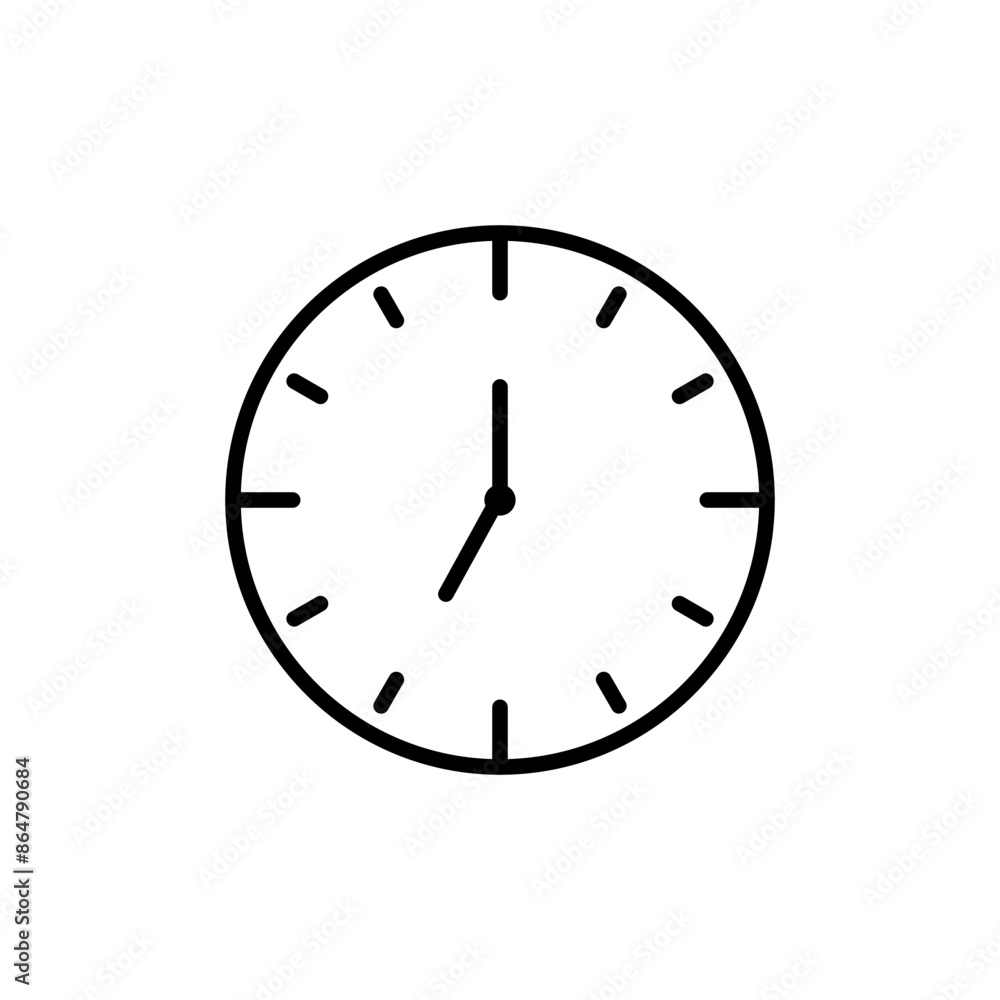 Clock Seven Icon for Time Tracking and Alarm Settings Clock Seven Icon for Time Tracking and Alarm Settings