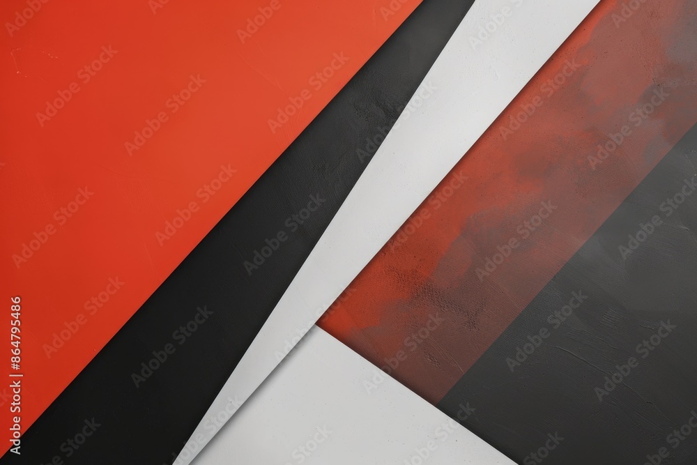 A red, black, and white striped background with a black and white square in the middle. The image has a bold and contrasting color scheme A red, black, and white striped background with a black and white square in the middle. The image has a bold and contrasting color scheme