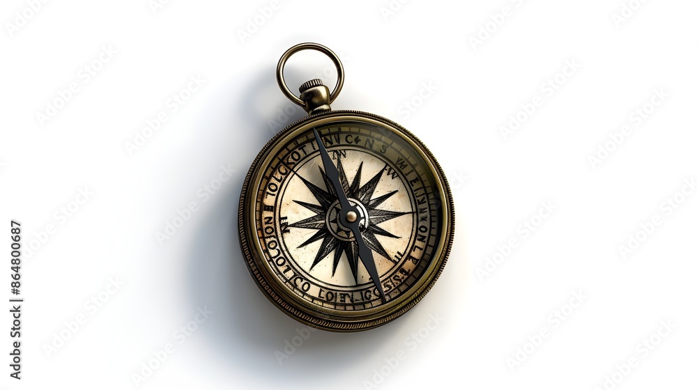 Drawing of Compasses Isolated on White Background Drawing of Compasses Isolated on White Background