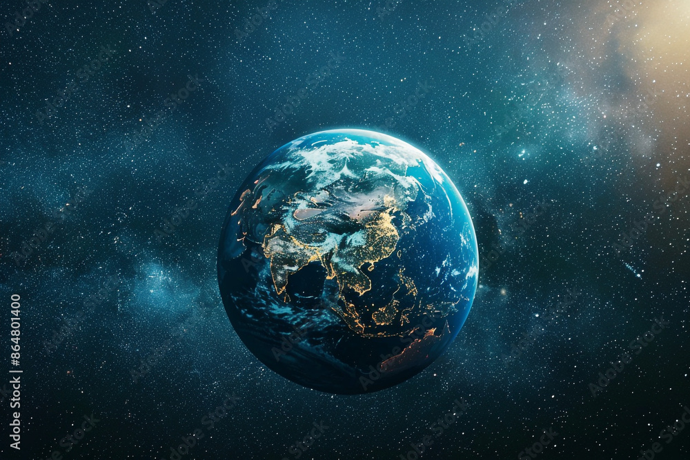Earth planet viewed from space, View of planet Earth, Generative AI. Earth planet viewed from space, View of planet Earth, Generative AI.