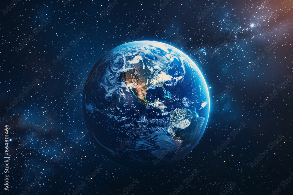 Earth planet viewed from space, View of planet Earth, Generative AI. Earth planet viewed from space, View of planet Earth, Generative AI.