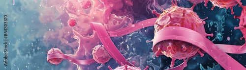 Abstract Microscopic Cells ...