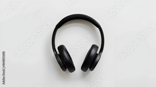 Headphones Isolated on White Background for Music and Audio