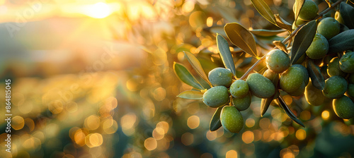 Fresh Olives on a Farm Tree © M.Gierczyk