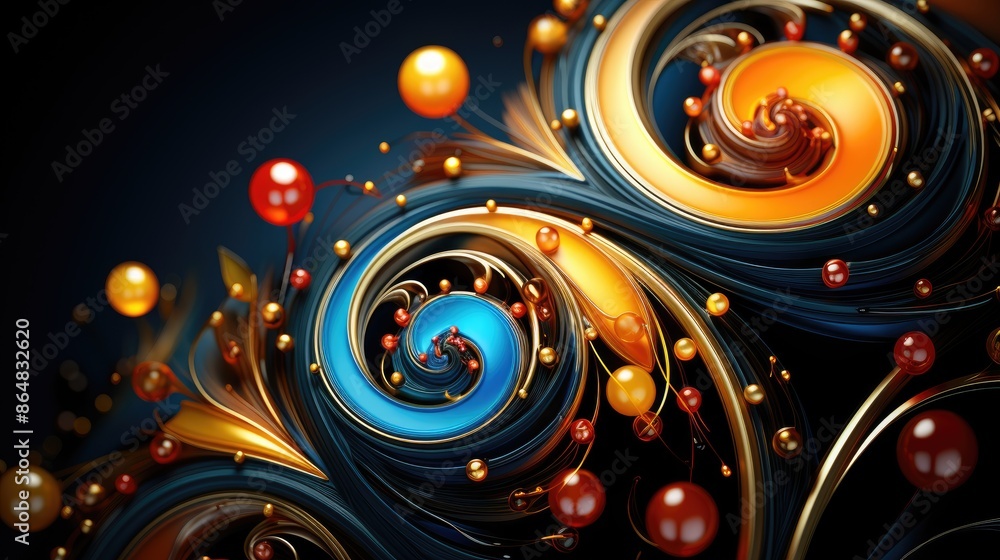 Obraz premium abstract background with circles