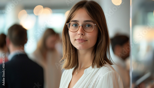 Wallpaper Mural Professional Woman with Glasses Torontodigital.ca