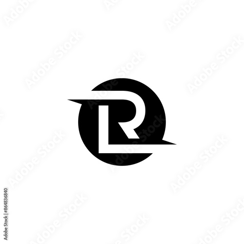 LR Letter Logo Vector