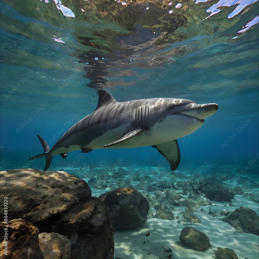 Fototapeta premium shark in the sea
